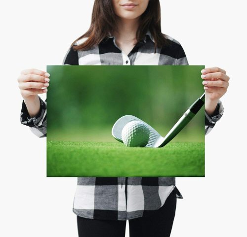 yanfind A4| Golfing Poster Size A4 Golf Ball Club Sports Poster