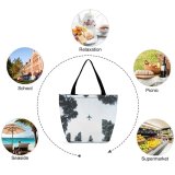Yanfind Shopping Bag for Ladies Aeroplane Forest Airplane Aircraft Plane Transportation Outdoors Flying Scenic Reusable Multipurpose Heavy Duty Grocery Bag for Outdoors.