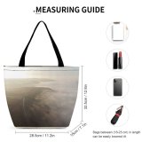 Yanfind Shopping Bag for Ladies Fog Outdoors Mist Surprise Valley Uk Scenery Landscape Light Inversion Reusable Multipurpose Heavy Duty Grocery Bag for Outdoors.