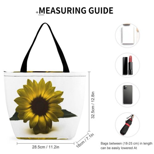 Yanfind Shopping Bag for Ladies Flower Gold Golden Plants Leaves Light Shining Dark Darkness Petal Reusable Multipurpose Heavy Duty Grocery Bag for Outdoors.