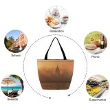 Yanfind Shopping Bag for Ladies Fog Budapest Hungary Mist Outdoors Kossuth Lajos Ter HQ Tumblr Cool Smog Reusable Multipurpose Heavy Duty Grocery Bag for Outdoors.