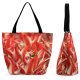 Yanfind Shopping Bag for Ladies Flowers Details Sunlight Closeups Flower Plant Petal Botany Peperoncini Macro Flowering Perennial Reusable Multipurpose Heavy Duty Grocery Bag for Outdoors.