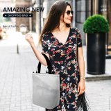 Yanfind Shopping Bag for Ladies Grey Fog Mist Outdoors Hirzel Suiza Snow Road Top Rolling Mysterious Alps Reusable Multipurpose Heavy Duty Grocery Bag for Outdoors.