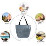 Yanfind Shopping Bag for Ladies Grey Outdoors Snow Winter Ruka Финляндия Plant Tree Snowman Storm Citizens Reusable Multipurpose Heavy Duty Grocery Bag for Outdoors.