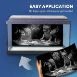 yanfind Fish Tank Background 90x45cm BW - French Bulldogs Playing Cards Dog | Poster Backdrop Decoration Paper