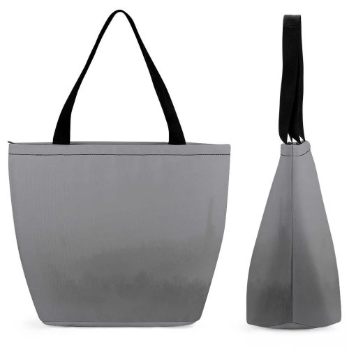 Yanfind Shopping Bag for Ladies Grey Fog Outdoors Mist City Creative Commons Reusable Multipurpose Heavy Duty Grocery Bag for Outdoors.