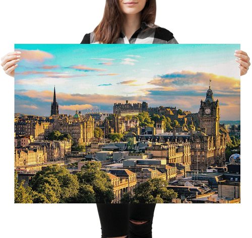 yanfind A1 | Edinburgh Castle Scotland Capital Poster Print 60 x 90cm 180gsm Wall Art Decor