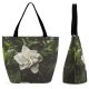 Yanfind Shopping Bag for Ladies Flower Plant Rose Acanthaceae Grey Petal Reusable Multipurpose Heavy Duty Grocery Bag for Outdoors.