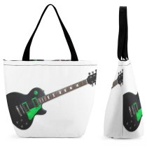 Yanfind Shopping Bag for Ladies Guitar Les Paul Rythem Bleus Rock Roll Metal Cords Strings Instrument String Reusable Multipurpose Heavy Duty Grocery Bag for Outdoors.