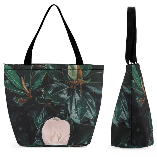 Yanfind Shopping Bag for Ladies Flower Plant Leaf Rose Acanthaceae United States Buckhead Atlanta Covid Summertime Reusable Multipurpose Heavy Duty Grocery Bag for Outdoors.