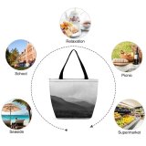 Yanfind Shopping Bag for Ladies Grey Outdoors Plant Tree Slope Kananaskis Ab Abies Fir Range Countryside Reusable Multipurpose Heavy Duty Grocery Bag for Outdoors.