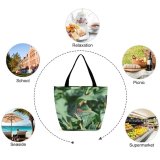 Yanfind Shopping Bag for Ladies Insect Fly Macro Leaf Invertebrate Pest Plant Organism Wildlife Adaptation Reusable Multipurpose Heavy Duty Grocery Bag for Outdoors.