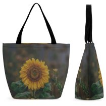 Yanfind Shopping Bag for Ladies Flower Flora Plant Cricket Insect Invertebrate Greenery Depth Field Filed Reusable Multipurpose Heavy Duty Grocery Bag for Outdoors.