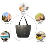 Yanfind Shopping Bag for Ladies Fog Outdoors Tree Mist Plant Fir Abies Grey Forest Foggy Landscape Pinetrees Reusable Multipurpose Heavy Duty Grocery Bag for Outdoors.