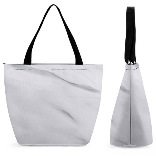 Yanfind Shopping Bag for Ladies Grey Outdoors Snow Winter Soil Sand Powder Shite Fields Slope Reusable Multipurpose Heavy Duty Grocery Bag for Outdoors.