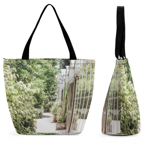 Yanfind Shopping Bag for Ladies Garden Outdoors Arbour Machine Wheel Plant Nederland Patio Jar Potted Pottery Vase Reusable Multipurpose Heavy Duty Grocery Bag for Outdoors.