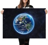 yanfind A1 | Blue Marble Earth Poster Print 60 x 90cm 180gsm Outer Space Wall Art Decor