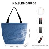 Yanfind Shopping Bag for Ladies Cube Cubes Cool Winter Isbiter Isbit Texture Azure Electric Atmosphere Reusable Multipurpose Heavy Duty Grocery Bag for Outdoors.