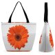 Yanfind Shopping Bag for Ladies Summer Flower Flowering Plant Barberton Daisy Gerbera English Marigold Flowers Petal Calendula Reusable Multipurpose Heavy Duty Grocery Bag for Outdoors.