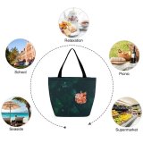 Yanfind Shopping Bag for Ladies Flower Plant Coral Reef Ocean Outdoors Sea Marco Island United Reusable Multipurpose Heavy Duty Grocery Bag for Outdoors.