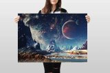 yanfind A1 | Alien Planet Poster Art Print 60 x 90cm 180gsm Aliens Space Galaxy