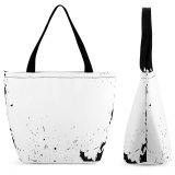 Yanfind Shopping Bag for Ladies Halloween Grass Isolated Bat Pumpkin Night Grunge Grungy Silhouette Autumn Evil October Reusable Multipurpose Heavy Duty Grocery Bag for Outdoors.