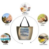 Yanfind Shopping Bag for Ladies Aircraft Aeroplane Daylight Travel Window Transportation Outdoors Tarmac System (Journey) Airport Reusable Multipurpose Heavy Duty Grocery Bag for Outdoors.