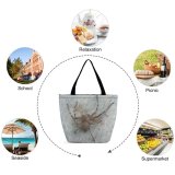 Yanfind Shopping Bag for Ladies Huntsman Hairy Australilan Eyes Legs Scary Araneus Cavaticus Insect Invertebrate Wolf Reusable Multipurpose Heavy Duty Grocery Bag for Outdoors.