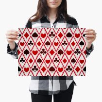 yanfind A3| Playing Cards Hearts Spades Pattern Game - Size A3 Poster Print Photo Art