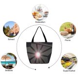Yanfind Shopping Bag for Ladies Light Lighting Sky Design Architecture Symmetry Reusable Multipurpose Heavy Duty Grocery Bag for Outdoors.
