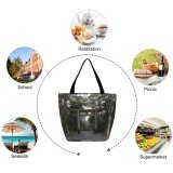 Yanfind Shopping Bag for Ladies Garden Outdoors Arbour Porch Yoyogi Park - Yoyogikamizonocho Gate Reusable Multipurpose Heavy Duty Grocery Bag for Outdoors.