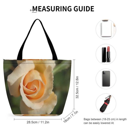 Yanfind Shopping Bag for Ladies Flowers Zen Wild Live Floral Plannt Elegance Elegant Beautiful Reusable Multipurpose Heavy Duty Grocery Bag for Outdoors.
