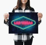 yanfind A3| Neon Las Vegas Signs Poster Size A3 Nevada USA America Poster