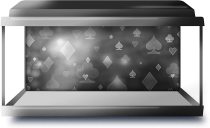 yanfind Fish Tank Background 90x45cm BW - Playing Card Pattern Poker | Poster Backdrop Decoration Paper