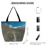 Yanfind Shopping Bag for Ladies Outdoors Snow Zermatt Switzerland Crest Range Basin Reusable Multipurpose Heavy Duty Grocery Bag for Outdoors.