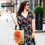 Yanfind Shopping Bag for Ladies Flowers Gerbera Flower Light Plant Plants Garden Love Happy Flowering Barberton Reusable Multipurpose Heavy Duty Grocery Bag for Outdoors.