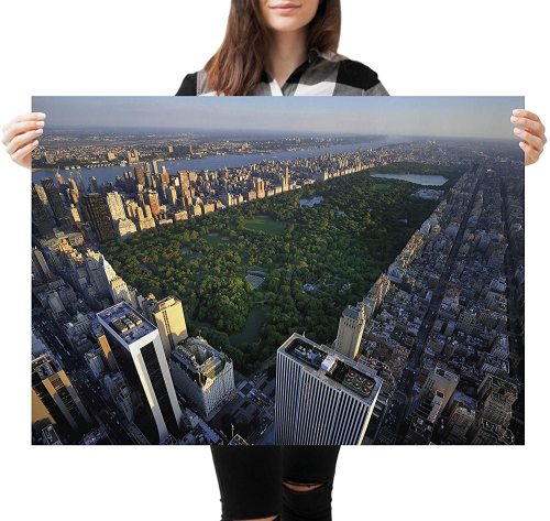 yanfind A1 | Central Park Manhattan Poster Print 60 x 90cm 180gsm New York Travel Wall Art Decor