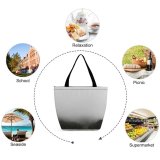 Yanfind Shopping Bag for Ladies Grey Fog Nyanga Zimbabwe Tree Cloudy Haze Overcast Cloud Forest Mist Reusable Multipurpose Heavy Duty Grocery Bag for Outdoors.