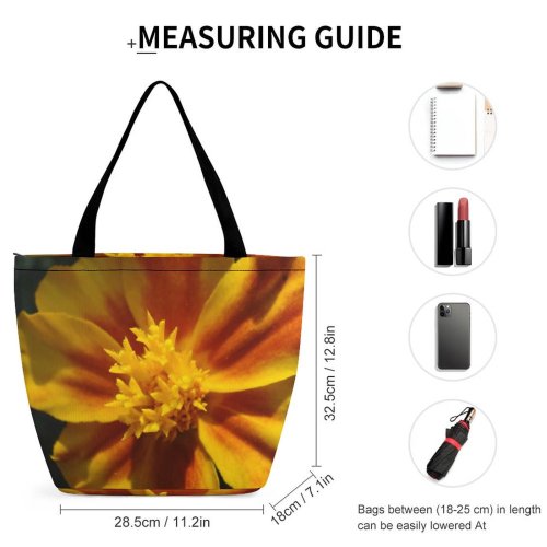 Yanfind Shopping Bag for Ladies Garden Flowers Macro Romania Bucharest Violet Flower Petal Plant Flowering Pollen Botany Reusable Multipurpose Heavy Duty Grocery Bag for Outdoors.