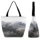 Yanfind Shopping Bag for Ladies Grey Outdoors Fog Mist Hochries Samerberg Deutschland Landscape HQ Smartphone Snow Bavaria Reusable Multipurpose Heavy Duty Grocery Bag for Outdoors.