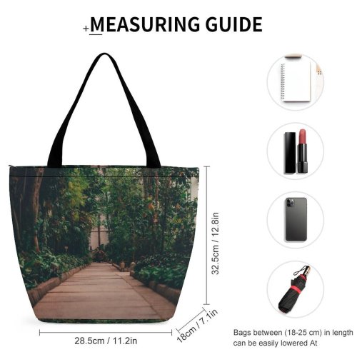 Yanfind Shopping Bag for Ladies Garden Outdoors Arbour Cluj-Napoca Romania Path Flagstone Girls Botanical Plants Porch Purple Reusable Multipurpose Heavy Duty Grocery Bag for Outdoors.