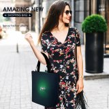 Yanfind Shopping Bag for Ladies Above Boat Drone From Watercraft Fishing Bird's Aerial Shot Reusable Multipurpose Heavy Duty Grocery Bag for Outdoors.