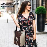 Yanfind Shopping Bag for Ladies Korean Ugly Scary Totem Pole Wood Sculpture Tooth Carving Organ Art Mouth Reusable Multipurpose Heavy Duty Grocery Bag for Outdoors.