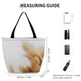 Yanfind Shopping Bag for Ladies Grass Plant Vegetation Lawn Reed Jar Potted Pottery Vase Vegetable Wheat Reusable Multipurpose Heavy Duty Grocery Bag for Outdoors.