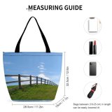 Yanfind Shopping Bag for Ladies Hill Galway Cliffs Moher Ireland Sky Grassland Slope Coastline Fence Old Reusable Multipurpose Heavy Duty Grocery Bag for Outdoors.