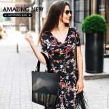 Yanfind Shopping Bag for Ladies Hong Kong Outdoors Urban Building City Town High Rise Office Storm Scenery Reusable Multipurpose Heavy Duty Grocery Bag for Outdoors.