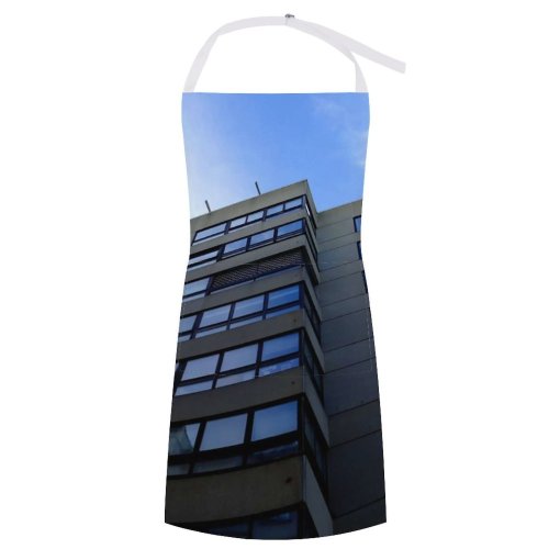 yanfind Custom aprons Architectural Design Architecture Building City Contemporary Downtown Facade Futuristic Glass Items white white-style1 70×80cm