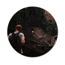 yanfind Fashion PVC Wall Clock Admire Adventure Backpack Backpacker Blurred Boulder Canyon Casual Cliff Climb Discovery Expedition Mute Suitable Kitchen Bedroom Decorate Living Room