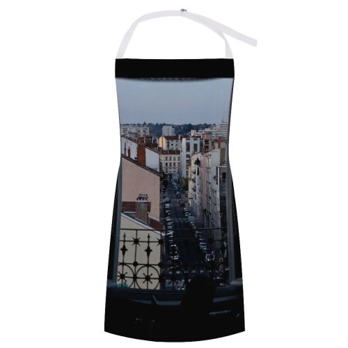 yanfind Custom aprons Accommodation Apartment Architecture Area Building City Cityscape Cloudless Sky Colorful Condominium Construction white white-style1 70×80cm