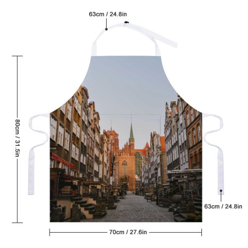 yanfind Custom aprons Accommodation Aged Apartment Architecture Area Attract Authentic Building Center City Cobblestone Community white white-style1 70×80cm